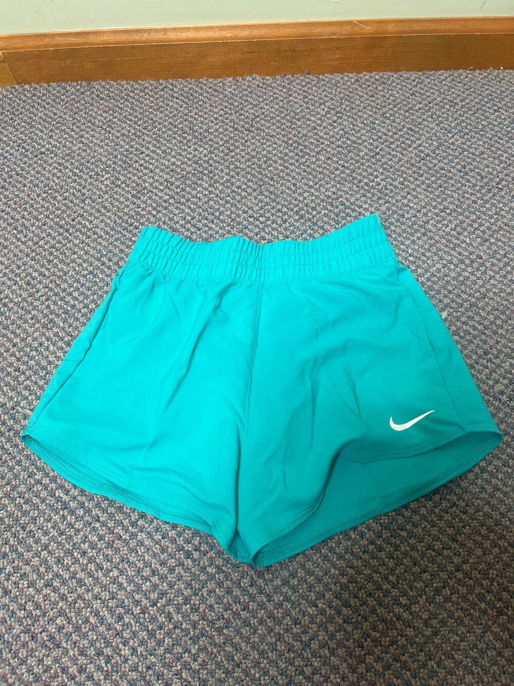 Nike Girls Teal Running Shorts 6X